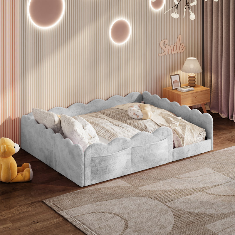 Lit tapissier pour enfant Cocoon, Gray