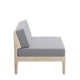 Jurgen Acacia 4 - Person Modular Patio Conversation Sets with Cushions