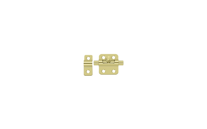 Deltana 2BBU26 2" Barrel Bolt in Polished Chrome, Bright Brass