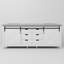Plateau de meuble-lavabo double l 84 po x P 22 po Marsyas-694803586-694803597