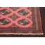 Tapis rose Bokhara à motif géométrique rose noué à la main 3 x 5