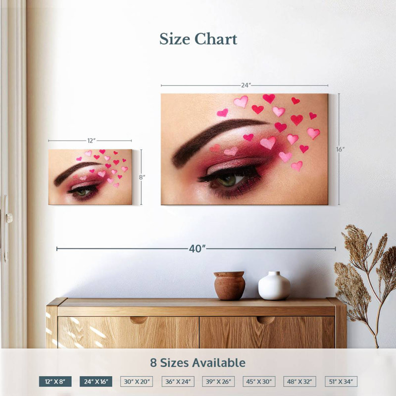 Maquillage pour les yeux Sh Sholworth, H 16 po x l 24 po