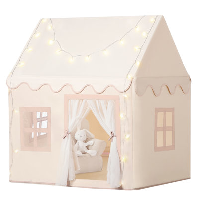 Cream Play Tents with Star Lights