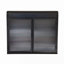 2-Door Wall-Mounted Metal Storage Cabinet With Tempered Glass Doors & Shelves-234972761