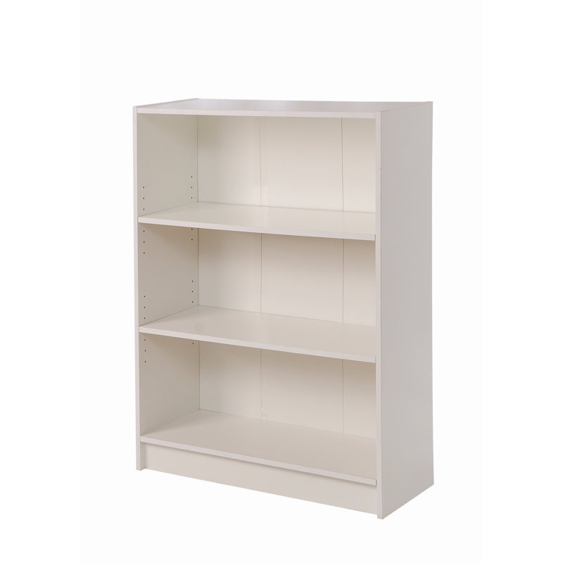 Zaira 80cm H x 40cm W Standard Bookcase, White, 106cm H x 80cm W x 30cm D