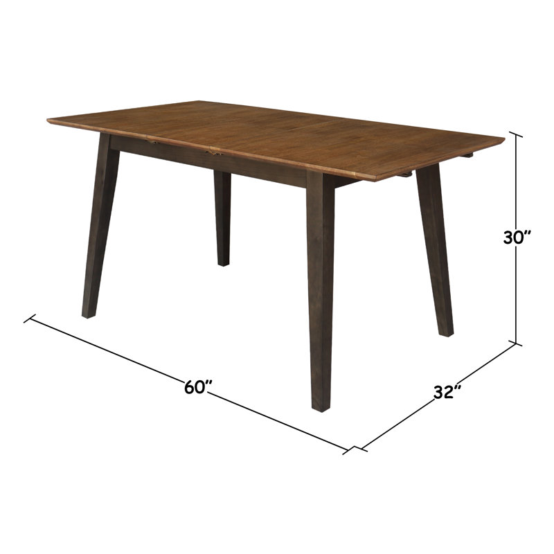 Table de salle à manger Montana, Hickory, Washed Coal