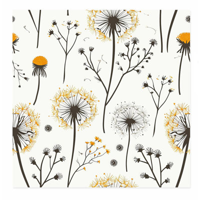 «Botanical Spring Dandelions VI Cottage», reproduction d'art non encadrée