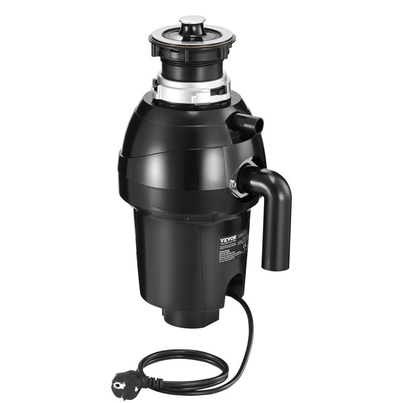 Garbage Disposal 1 HP Continuous Food Waste Disposer 3270 RPM EZ Connect Corded