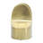 Ceramic 6"H Contemporary Bookends, Gold