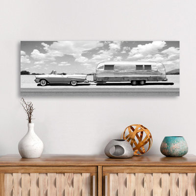 Ready To Go (BW) by Gasoline Images - Wrapped Canvas Panoramic Art Prints