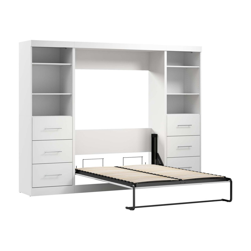 Arthor Metal Murphy Bed, White