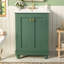 Meuble-lavabo moderne de 24 po de conception simple et élégante avec rangement à fermeture en douceur, tablette réglable, meuble-lavabo avec lavabo en céramique-45255493