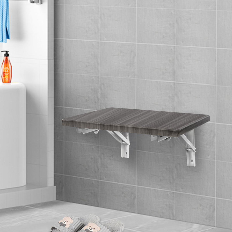 Banc de douche pliant, Gris