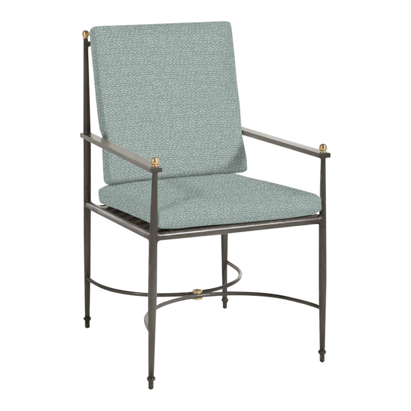 Roma Aluminum Arm Chair, No Welt, Perigold Arigato Patina