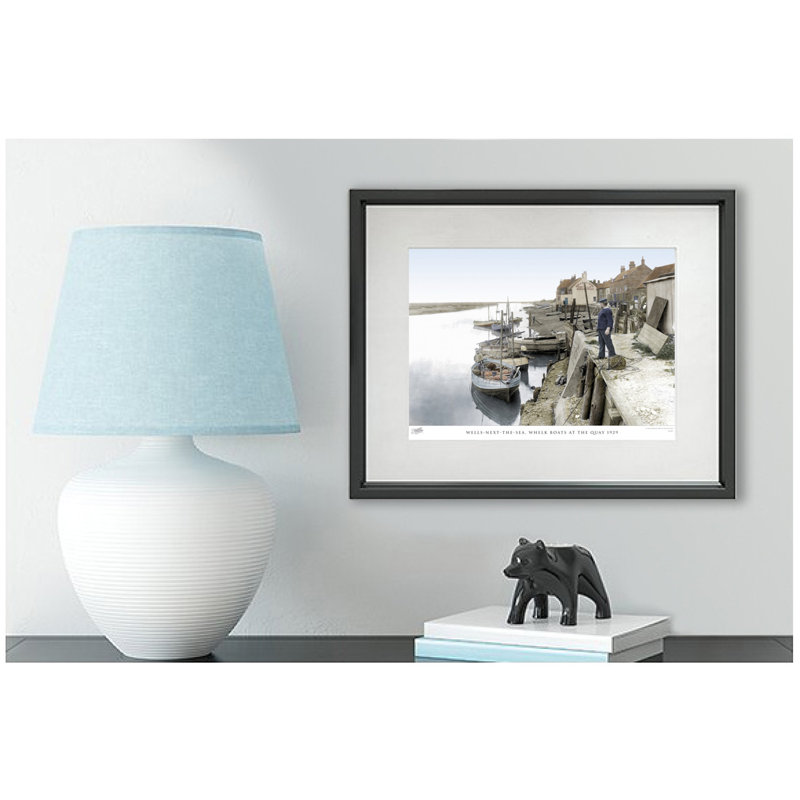 Wells-next-the-Sea, Whelk Boats At The Quay 1929 by Francis Frith - Single Picture Frame Print, 40cm H x 50cm W x 2.3cm D