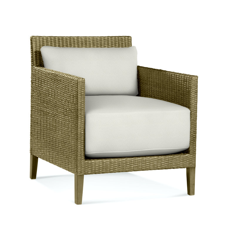 Fauteuil Beryl, Tissu performance blanc 0851-94, Laiton