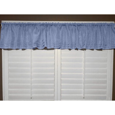 Cantonnière sur mesure de couleur unie 58 po piaf