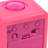 Digital Soft Cube Alarm Tabletop Clock in Pink