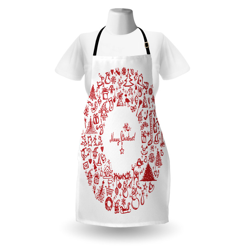 Christmas No Pattern Bib Apron