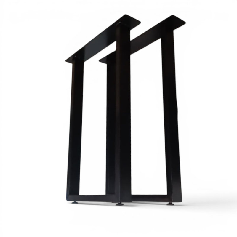 Pieds de table carrés, ensemble de 2