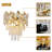 Modern Golden K9 Crystal Wall Lamp