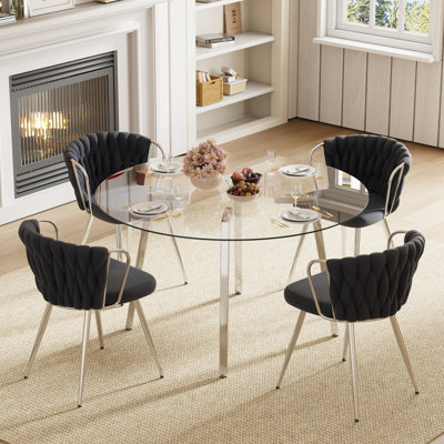 Ensemble de table de salle à manger 5 pièces Elegant