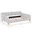 Leg-Supported, Fabric-Covered Daybed-995999097-995999098
