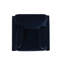 Chaise avec accoudoirs de style campagne moderne 36 po, velours performance bleu marine foncé-1708797730