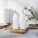 Denmark Tools for Cooks 2-piece Ceramic Oil & Vinegar Cruet Set White Bistro