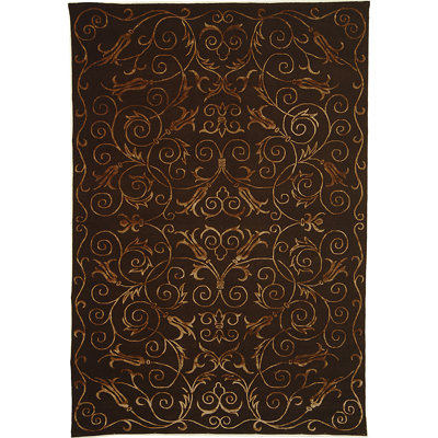 Tibetan Hand-Knotted Chocolate Area Rug