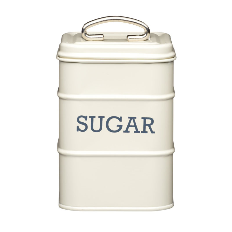 Living Nostalgia Sugar Jar, 18cm H x 11cm W x 10.5cm D, Cream