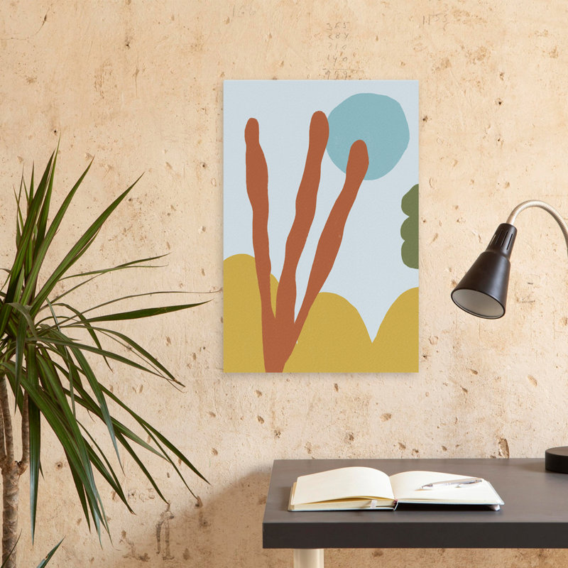 Desert Walk No. 1 - Art contemporain, plantes grasses et nature morte, plantes succulentes et cactus, H 24 po x l 16 po
