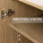 Wooden Door Sideboard Buffet Storage Cabinets with Adjustable Shelves-1122939497-1117770603