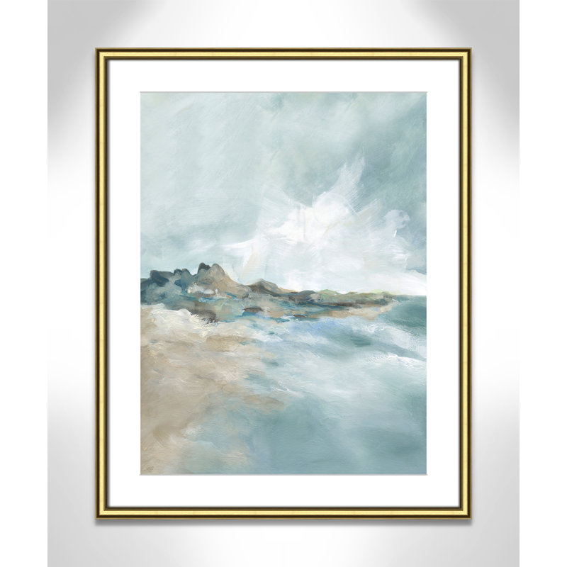 Imprimé Sandpoint par Carol Robinson, 30.75" H x 24.75" W x 0.875" D, Gold Classic Framed Print with Mat