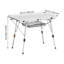 Couche de maille pliante en aluminium pour table de camping