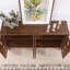 Buffet 60,5 "Mid Century Buffet avec 4 portes et tablettes réglables