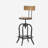 Adjustable Height Swivel Bar Stool, with Elm