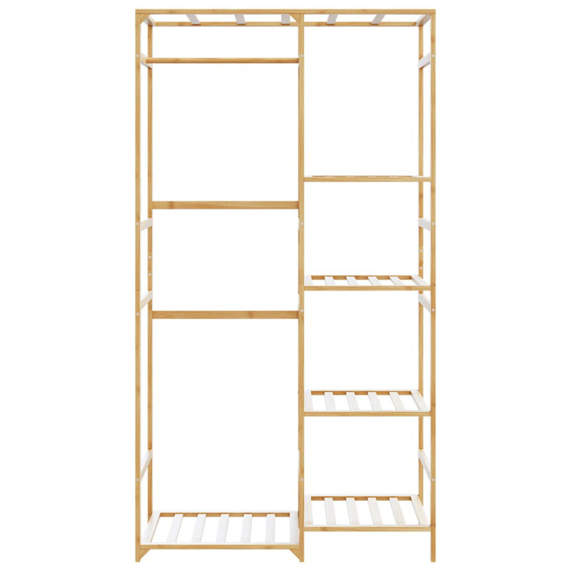  Portant à vêtements avec tablettes 39,4 po x 19,7 po x 72,6 po