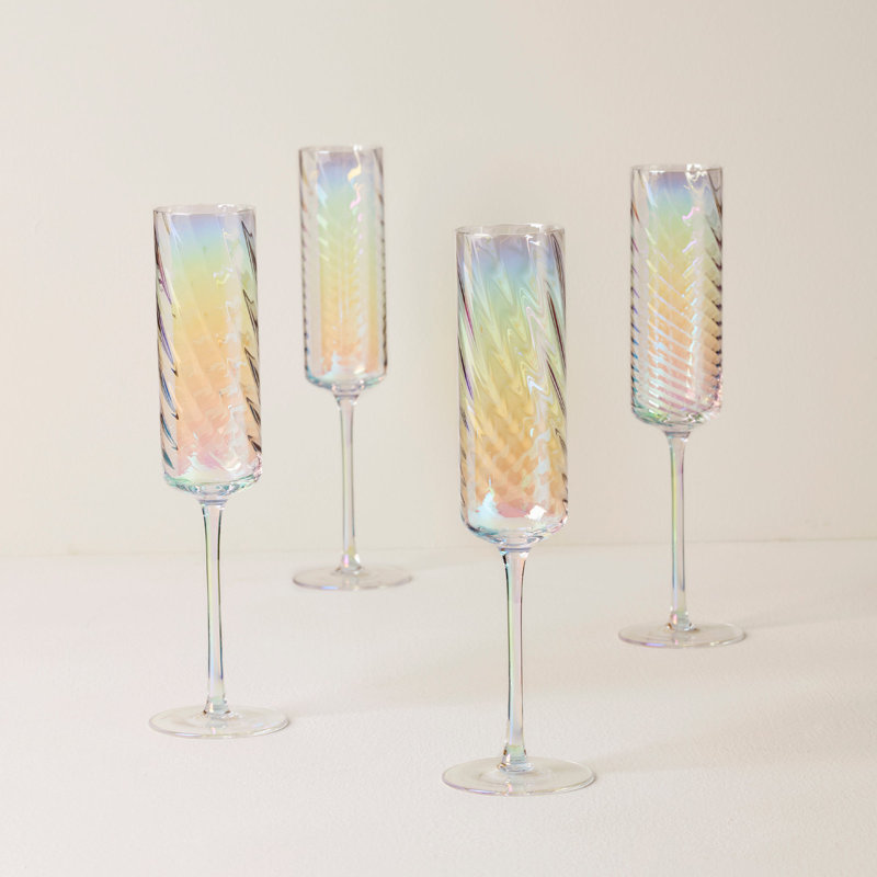 Lenox Tuscany Classics Iridescent Flutes, Set Of 4