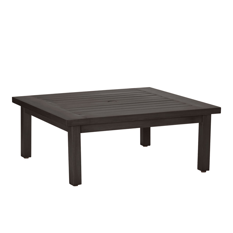 Club Metal Coffee Table, Mahogany