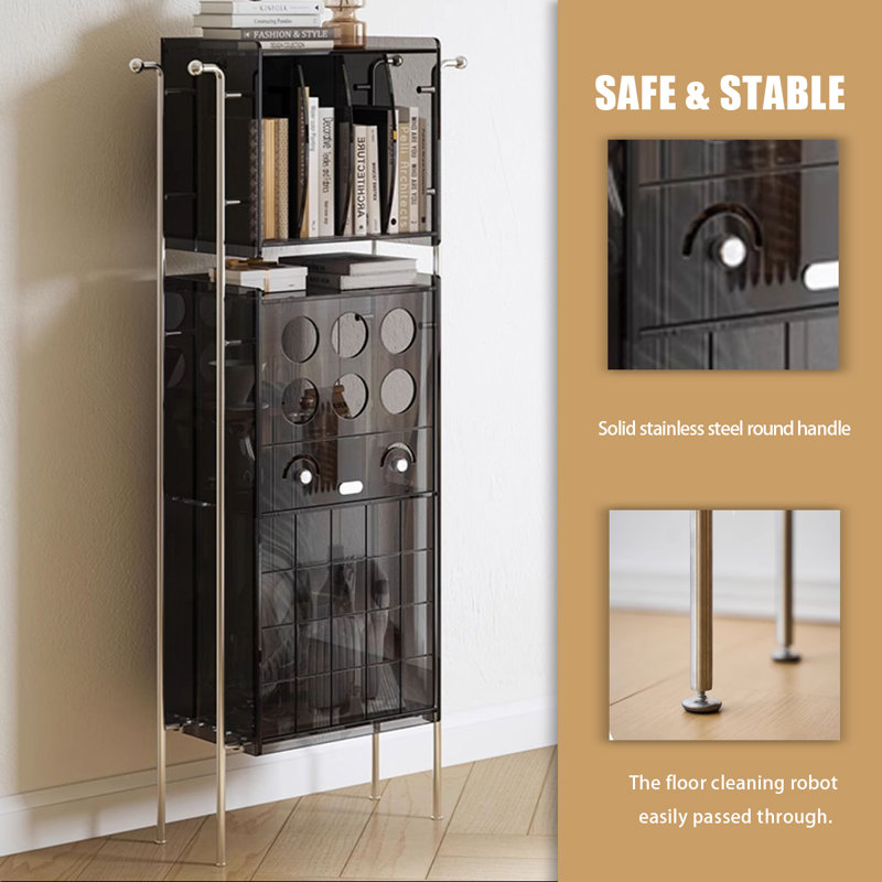 Vitrines noires en acrylique, Black