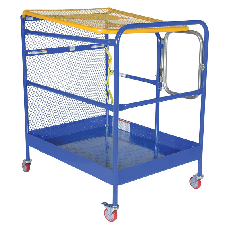 Work Platform Back Casters, 93.62" H x 36" W x 50.9375" D