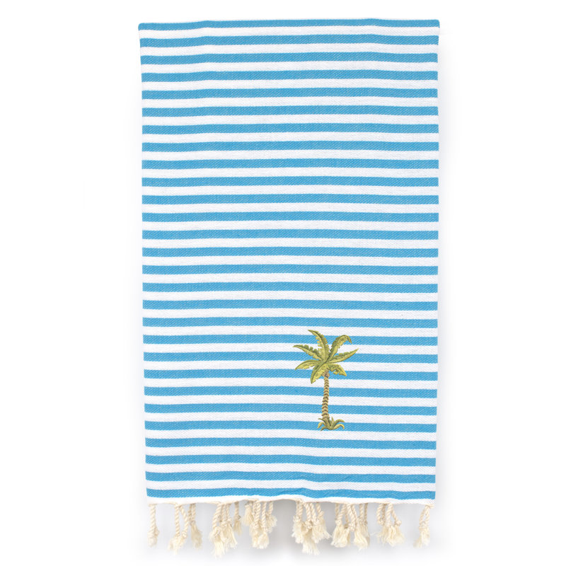 Serviette de plage amusante au soleil 100% coton Pestemal, Eau turquoise