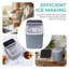Machine à glace autonettoyante avec panier et pelle, 26 lb / jour, parfaite pour la maison et la cuisine