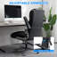 Grande et grande chaise de bureau 500 lb avec support lombaire réglable et accoudoirs rabattables 4D, sièges de direction ergonomiques très larges pour personnes lourdes