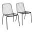 44cm H Slat Back Side Chair in Black-895769113