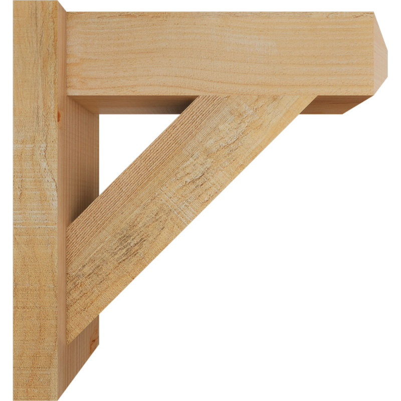 Artisan traditionnel en bois rustique, P 18 po x H 18 po, Sapin Douglas de 6 po (sciage brut)