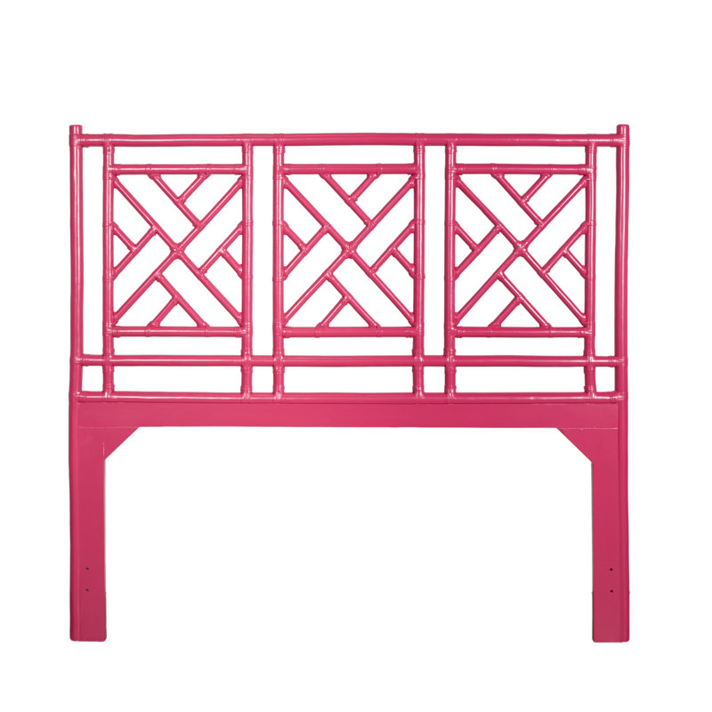 Chippendale Open-Frame Bed, Queen, Hot Pink