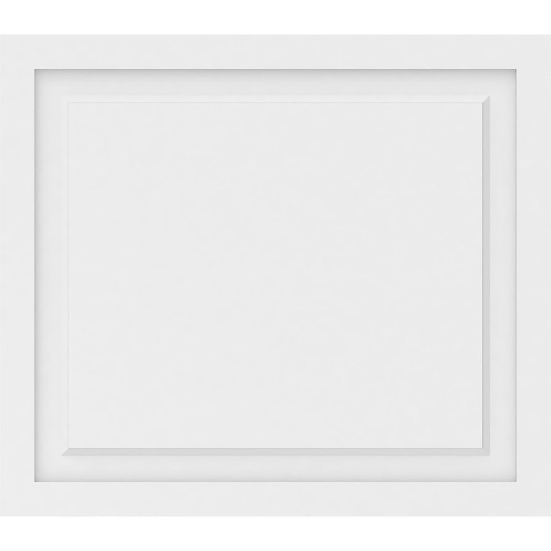 Panneau mural Harrison 3D en blanc, H 28 po x l 32 po x P 0,63 po