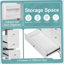 Meuble-lavabo 30 po avec lavabo, une porte avec tablette et trois tiroirs, porte à fermeture douce, blanc-1441482113-1441482112
